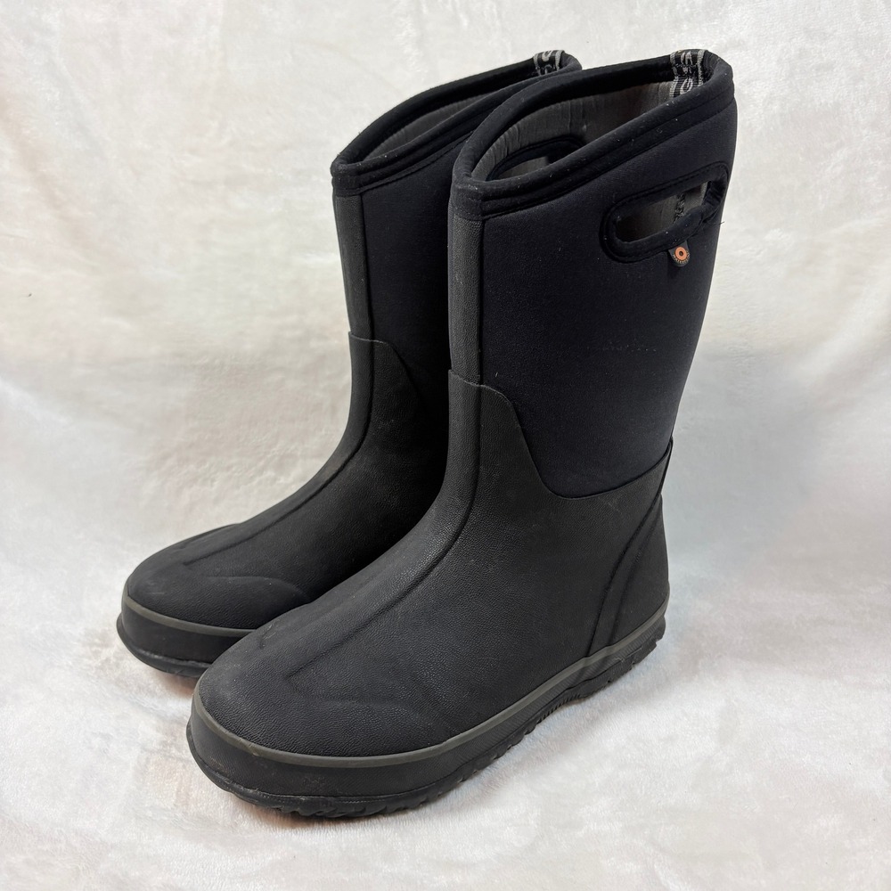Bogs Classic High Boots Youth Size 5 Black Good Waterproof Insulated Neoprene